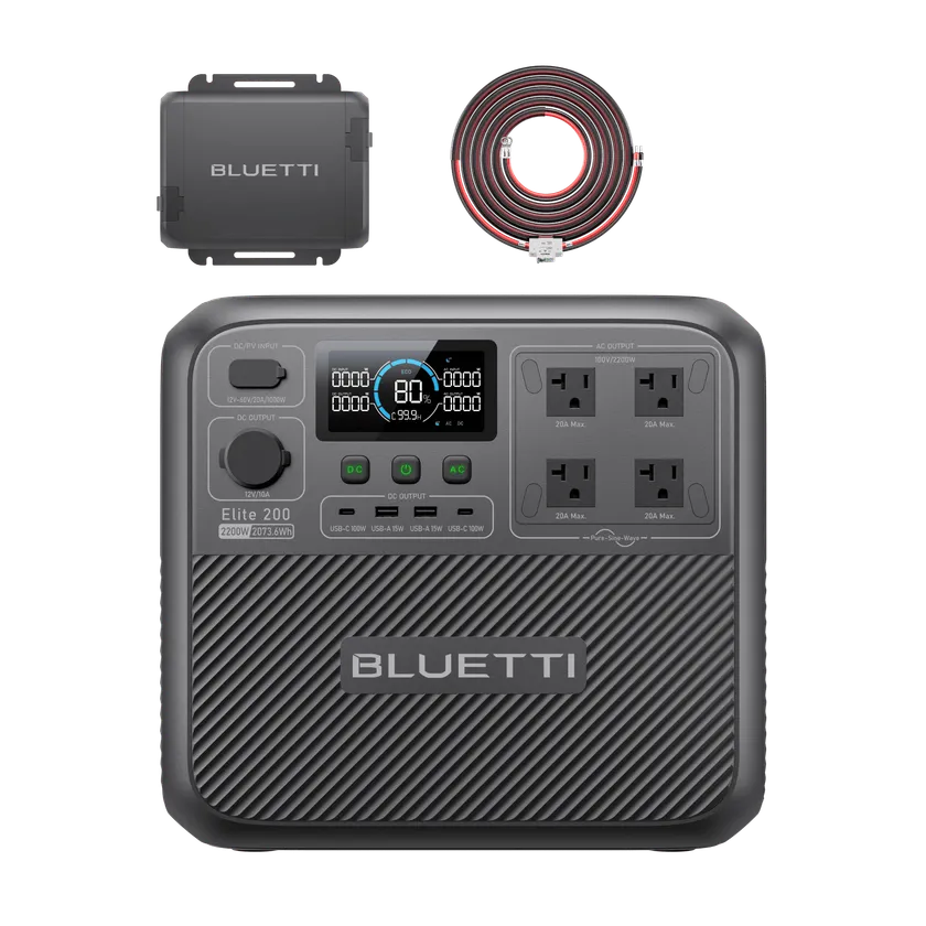 大容量ポータブル電源「Elite 200 V2」＆走行充電器「Charger 1」