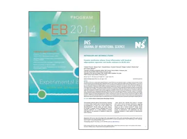 「The Experimental Biology」「Journal of Nutritional Science」論文