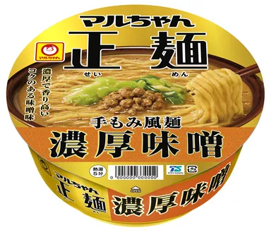 マルちゃん正麺　カップ　濃厚味噌