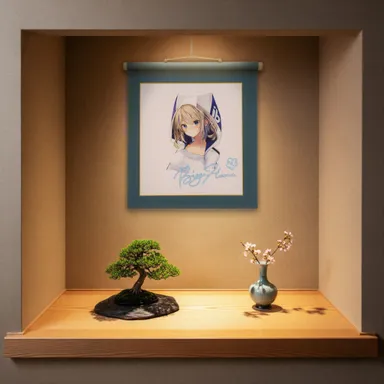 推し色紙掛け軸_裏