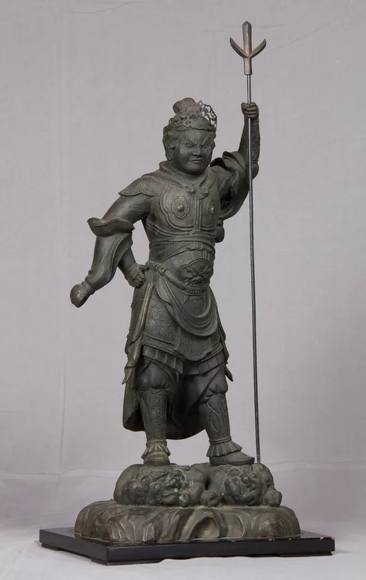 山形県指定文化財「泥足毘沙門天立像」(法音寺蔵)【後期】