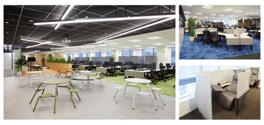 業務や状況に応じて選べる執務場所