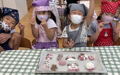 こどもたちと作る米粉パンづくり