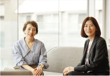 右：アンチエイジング株式会社代表取締役・牛島美樹