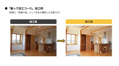 「撮って加工コース」加工例