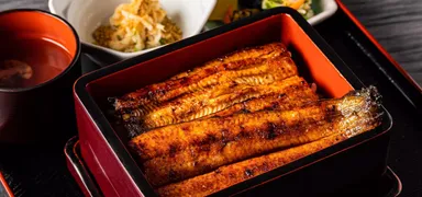 うなぎの名店の蒲焼き