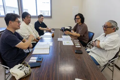 植松さんといわて蔵ビールの醸造打合せ風景