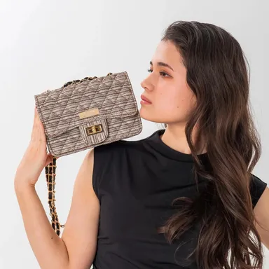 京織マトラッセ バッグ(ブラウン)2