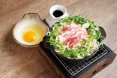 黒毛和牛の東京葱すき焼き