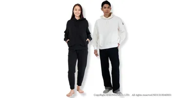 エベレスト 綿プルオーバーパーカー　着用イメージ(2)