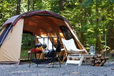 自然の中で楽しむキャンプ