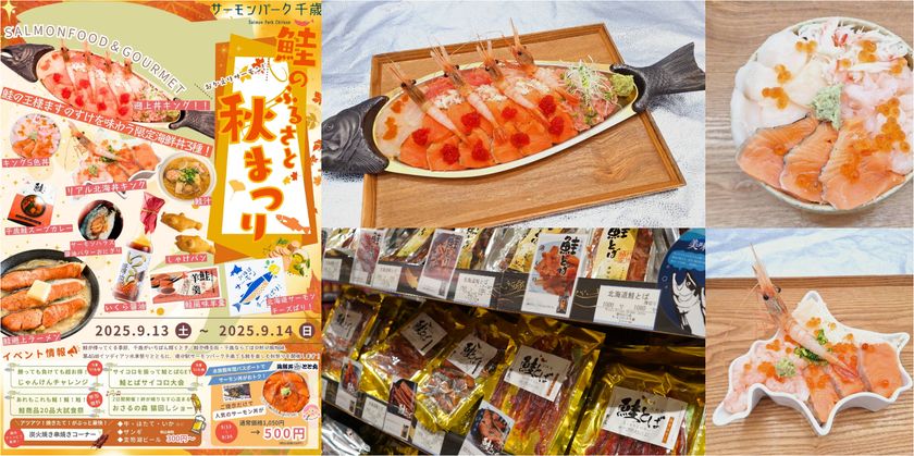 「おかえりサーモン!鮭のふるさと秋まつり」
鮭が帰る街 千歳市の秋の風物詩
千歳で鮭を見る・知る・味わう11日間がはじまります!