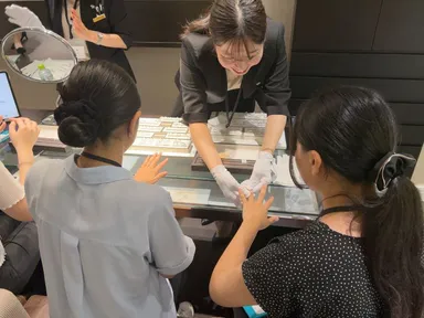 接客体験の様子