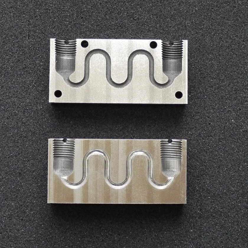 3D造形入子金型(研磨前後比較)