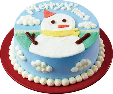 日本限定版　スノーマンのイラストをデコレーション