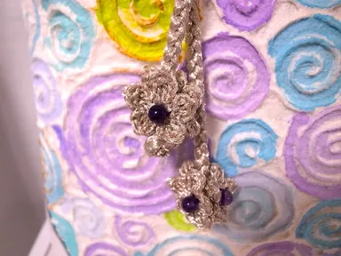 アメジスト付チャーム