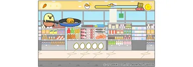 ぐでたま投げ＋乗り物ジャンプ