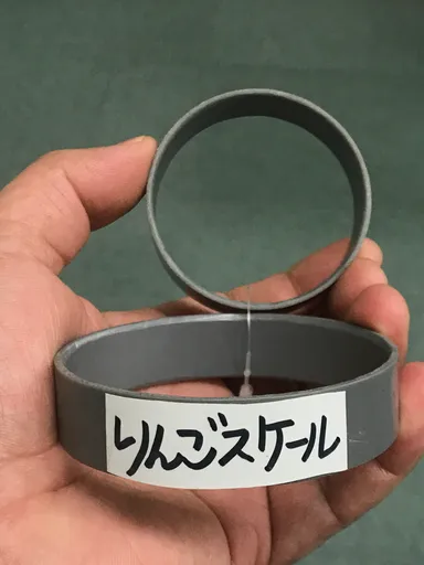 アイディアから手作りしたりんごスケール