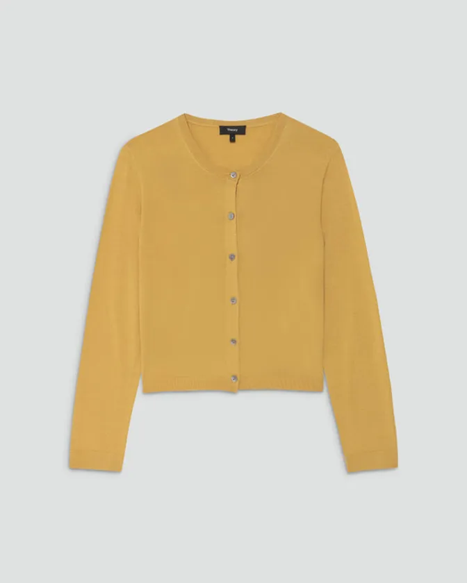 Regal Wool Cropped Cardigan