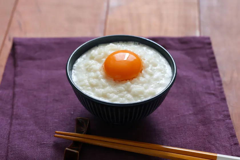 お茶漬け風豆乳のまろやか卵かけごはん