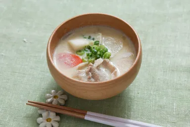 豆乳でコクうま！具だくさん豚汁