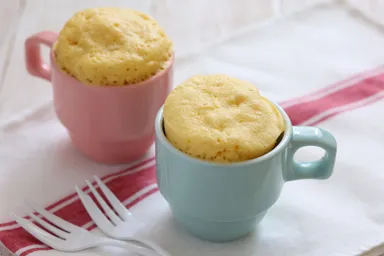 電子レンジで簡単！豆乳マグカップケーキ