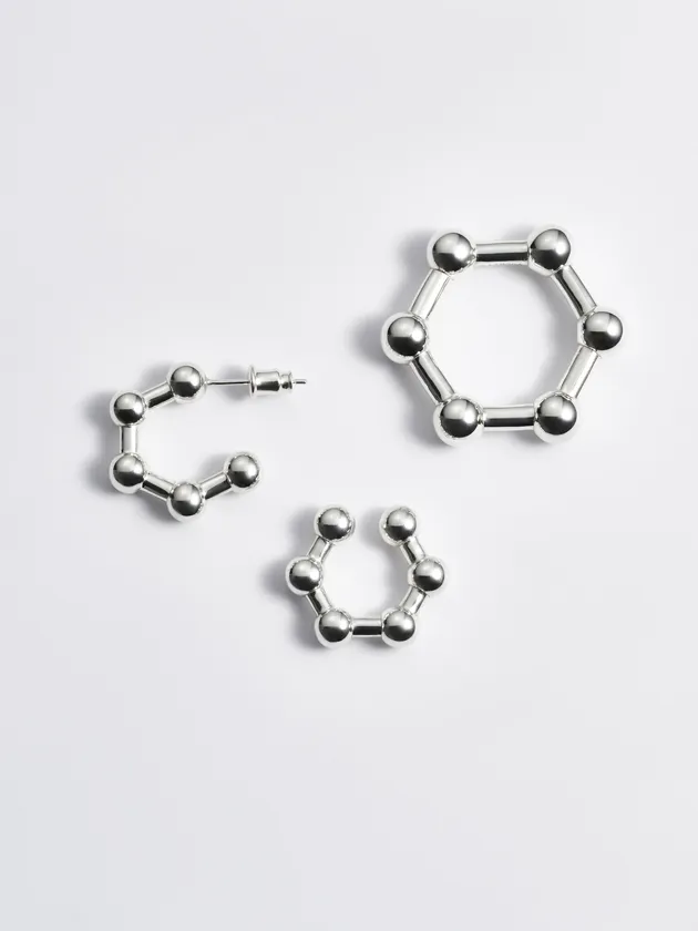 LAMBDA NEW COLLECTION Liquid SVバブルピアス