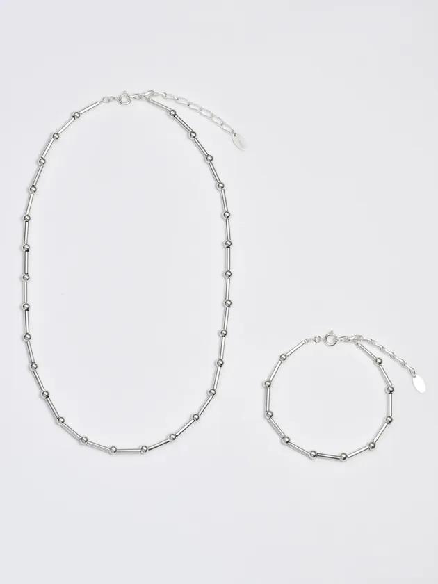 LAMBDA NEW COLLECTION Liquid SVバブルネックレス