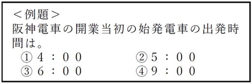 阪神電気鉄道 開業120周年記念
阪神グループ120年の理解度を120問で測定
超難関「阪神検定」9月12日(金)スタート
~写真と新聞記事で120年をたどる
パネル展はいよいよ最終章~