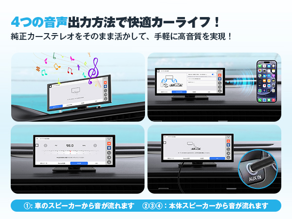 全車種対応×ワイヤレスCarPlay／Android Auto 「OTTOCAST ScreenFlow