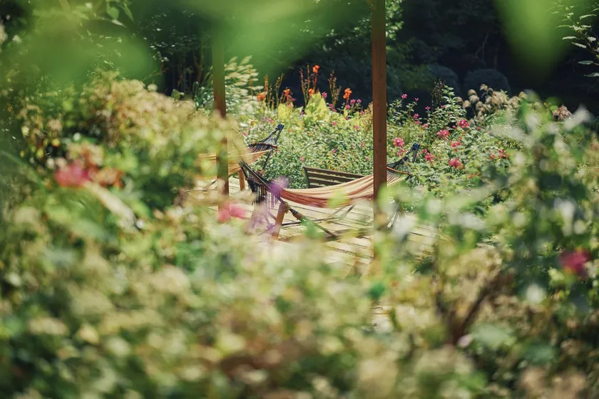 森の中のハンモック(四季の庭-いやしの庭-)