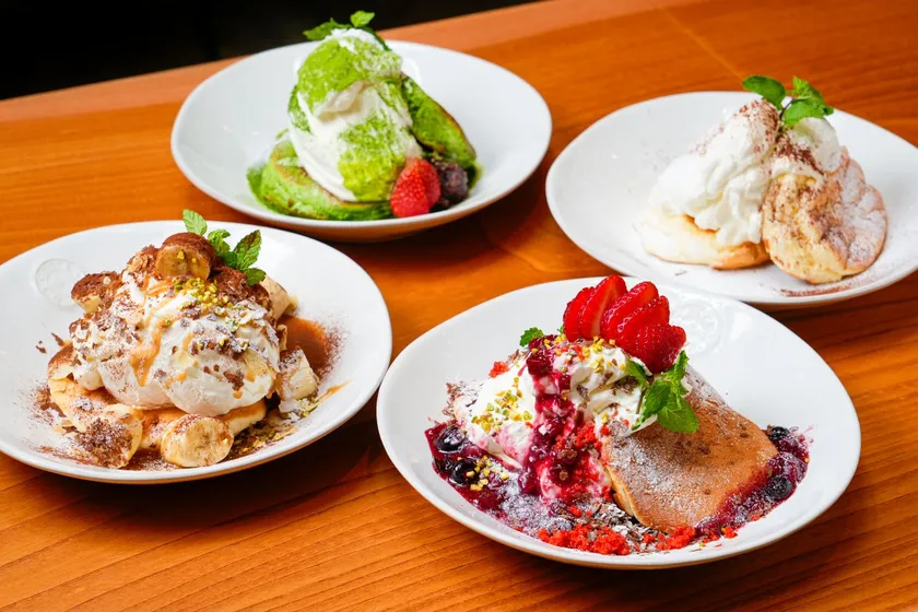 スフレパンケーキ集合