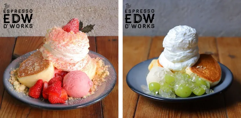 さまざまなパンケーキメニューをご用意