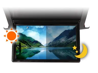 画面輝度自動調光機能