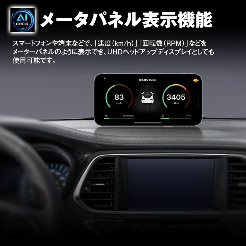 メーターパネル表示機能