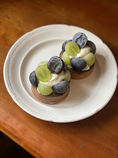 後味さっぱり！けど満足感もあるぶどうタルト