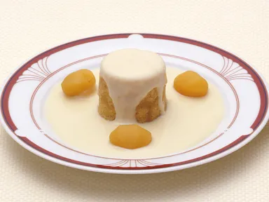 カフェ テラス「温製マロンプディング」