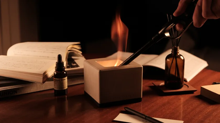 小さな焚き火の癒しを1人時間に