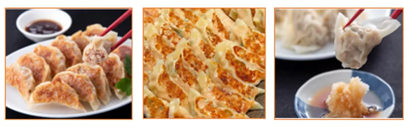 肉ギョーザ・スタミナギョーザ・水ギョーザ