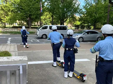 模範走行の様子