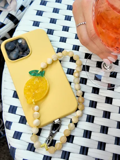 GEMSTONE BRACELET PHONE CHAIN