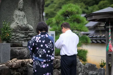 魚籃観音に感謝のお参り