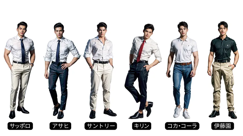 「働く男子図鑑」内の飲料メーカー