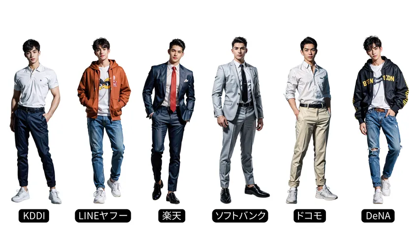 「働く男子図鑑」内の日系IT