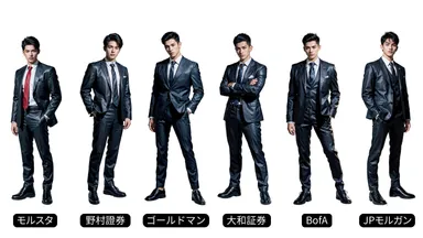 「働く男子図鑑」内の証券会社