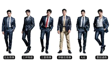 「働く男子図鑑」内の総合商社