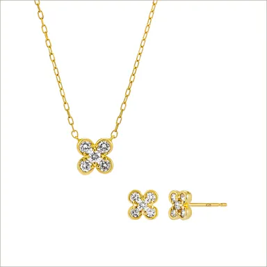 K18YG ダイヤモンド ネックレス、ピアス