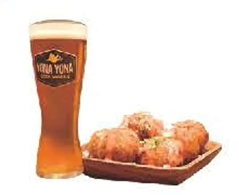 YONA YONA BEER WORKS限定メニュー「よなよなエール&鱈のフリット」