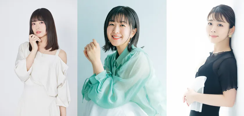 当日ゲスト(左から)渕上舞・茅野愛衣・福圓美里