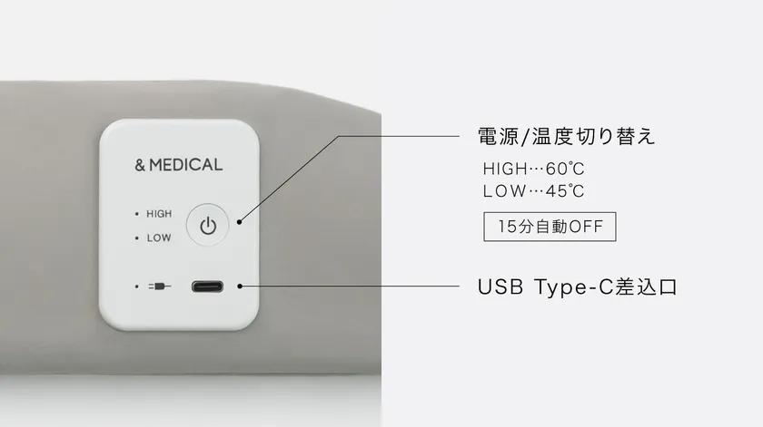 2種類の温度設定